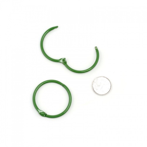 Кольца для альбомов цвет зеленый, 40мм, набор 2шт.  ScrapBerrys SCB2504740