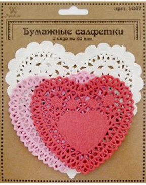 Декор Сердечки бумажные за 1 шт.