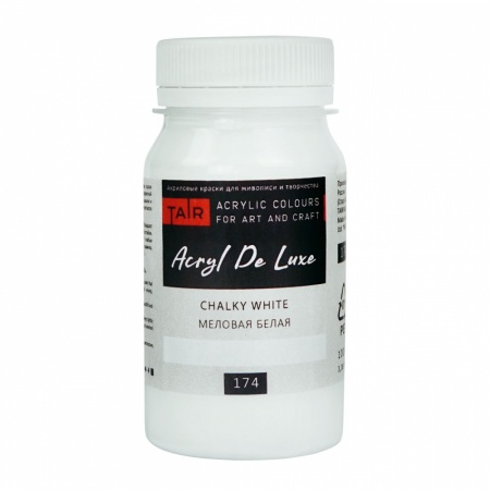 Краски акриловые  1цв. меловая белая "Акрил-Хобби Де Люкс" 100 мл  ТАИР 0301174														
