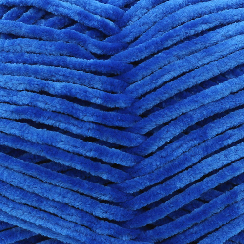 Пряжа "VELOUR" 857 синий 5*100 г. 170м 100% микрополиэстер  YarnArt 857														