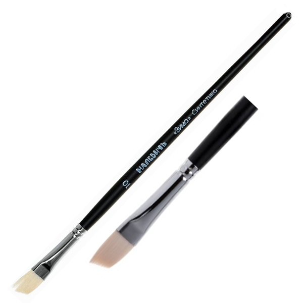 Кисть синтетика скошенная жесткая 10 "Зима"  МАЛЕВИЧЪ 713010														