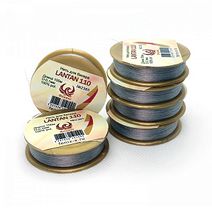 Нитка для бисера Lantan 110, ультрабелый, d=0,09мм, 100м  Spark Beards 2000														