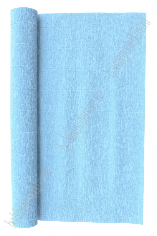 Бумага гофре 556 голубой пастель 50см*2,5м  Италия 556														