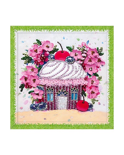 Набор для творчества "Мозаика из пайеток Вишневый десерт"  Волшебная мастерская МБ-01														