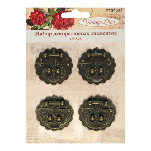 Набор декоративных элементов " " металл   Vintage Line 483828														