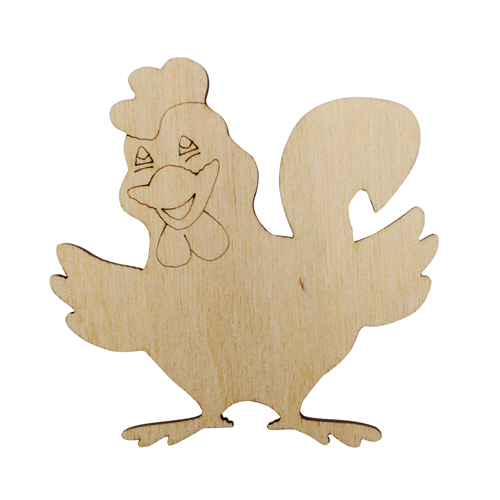 Заготовки деревян. Петушок 10*10мм дерево  Астра L-437