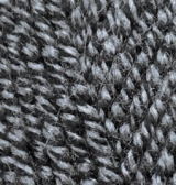 Пряжа "SUPERLANA MAXI" 600 серо-черный 5*100 г. 100м 75% акрил, 25 % шерсть  ALIZE 600														