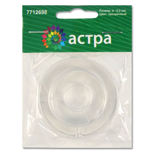 Леска для бисероплетения (белый) d 0.2 мм*10м  Астра 7712698														