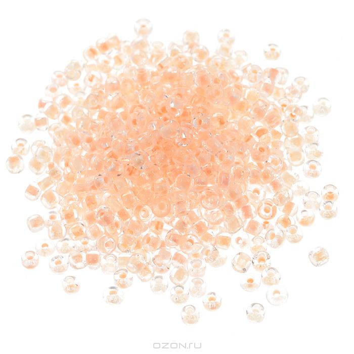 Бисер светящийся оранжевый