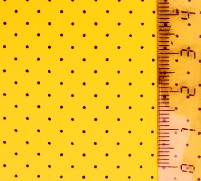 Кожа искуст. перфорированная 20*30см, толщ. 0,85мм цв. желтый набор 2листа за 1шт. 24876														
