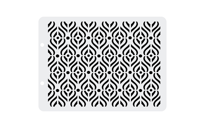 Трафарет пластиковый "Craft Premier", "Сердцевинки" 12,5х17см V0037														