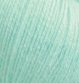 Пряжа "BABY WOOL" 19 светлая мята 10*50 г. 175м 40% шерсть, 40% акрил, 20% бамбук   ALIZE 847500