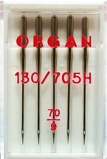 Иглы для быт.шв.машин "ORGAN" универсальные 70 (в пачке 5 шт.)