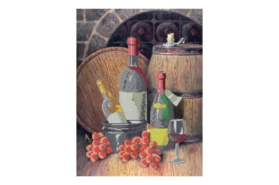 Канва с рисунком "Винный погребок" бисер (30*40см)  Gluriya 70049