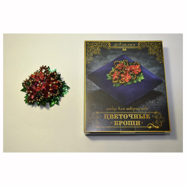 Набор для творчества "Цветочная брошь.Плетение пайетками. Азалия"  ИП Краузе														