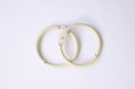 Кольца для альбомов цвет слоновая кость, 30мм, набор 2шт.