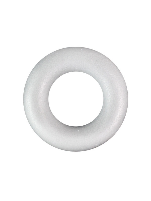 Пенопласт белый Венок полный объемный d=10см