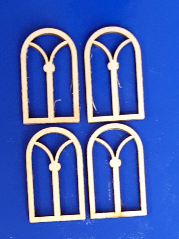 Заготовки деревян. Окошки №2 набор 4шт. 5см фанера  СОЗВЕЗДИЕ
