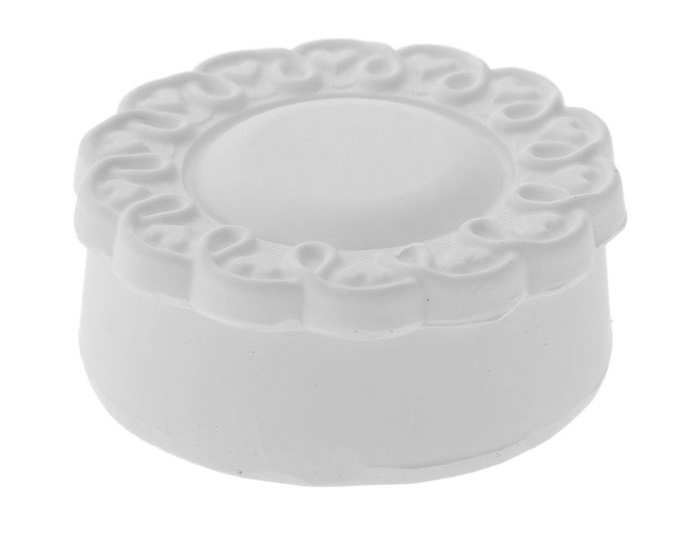 Заготовка из гипса "Шкатулка завиточек" 9*9*3см   1807462														