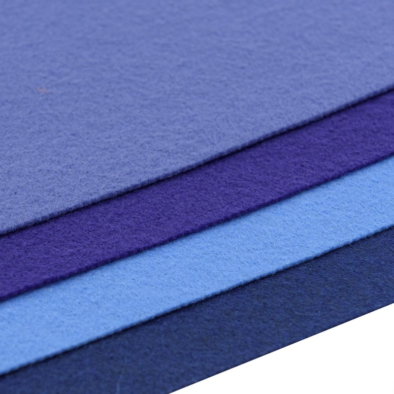 Фетр набор №4 4 листа (оттенки фиолетовоо) мягкий А4 1мм  АСТРА 7730788														