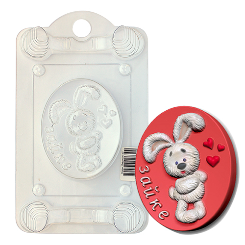 Форма для создания мыла "Зайке" пластик 688759														