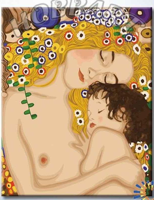 Раскраска по номерам  40*50см "Три возраста женщины» Густава Климта/В осен. парке/Лис на поляне/Утро HOBBART DZ4050015/DZ4050035/48/51 