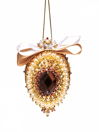 Набор для творчества  "Новогодняя шишка. Карамель" пайетки  Волшебная мастерская