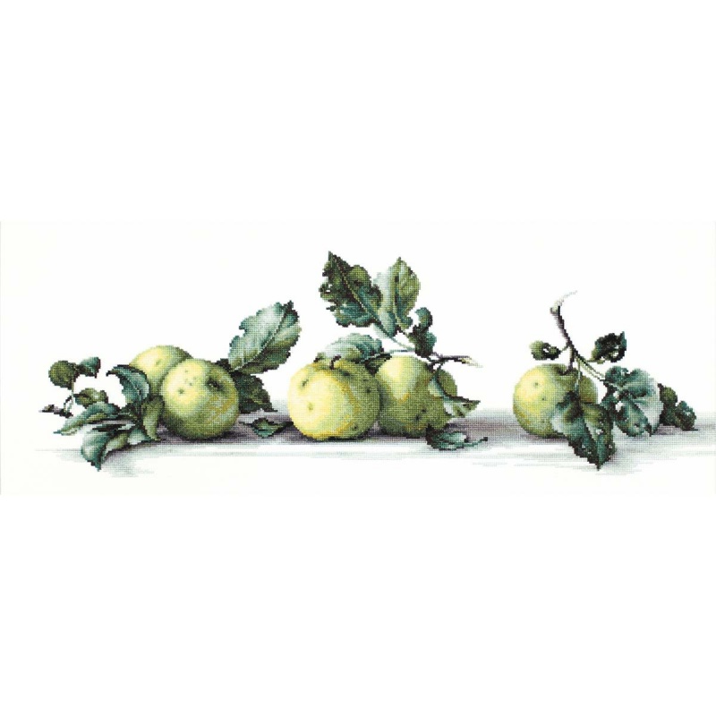 Вышивка крестом Luca-S "Натюрморт с яблоками" мулине 49,5*16,5см B2259														