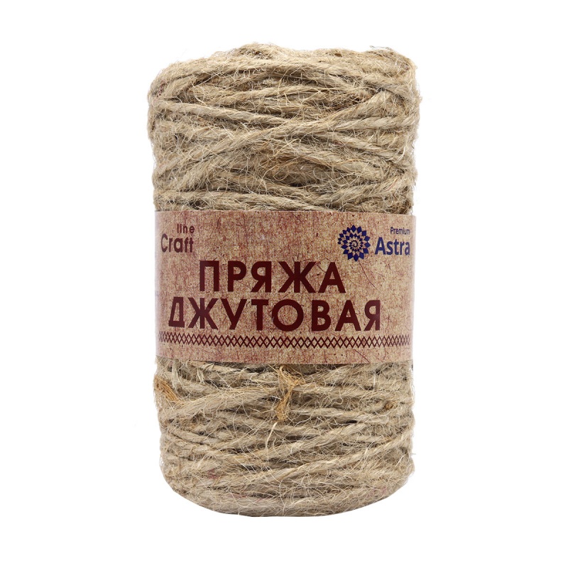 Пряжа "Джутовая" 10*50 г. 50м 100% джут  Astra Premium														