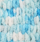 Пряжа "PUFFY COLOR" 5924 голубой принт 5*100 г. 9,2м. 100% микрополиэстр 5924														