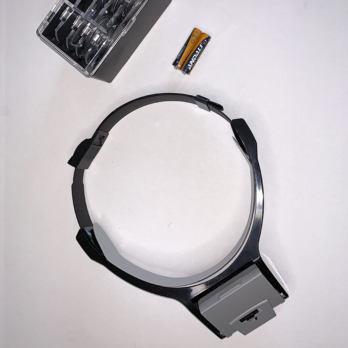 Лупа налобная (с креплением на голову) с подсветкой для рукоделия  РТО