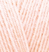 Пряжа "SUPERLANA TIG" 271 жемчужно-розовый 5*100 г. 570м 75% акрил, 25 % шерсть  ALIZE 271														