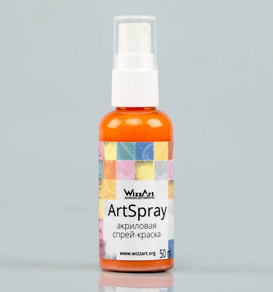Краски акриловые-спрей Абрикосовый Мусс 50мл  WizzArt 12.50														