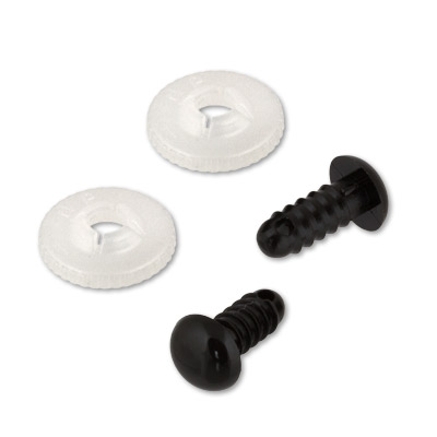 Глаза   9 мм черный с шайбами за 1шт  Gamma SOE-9														