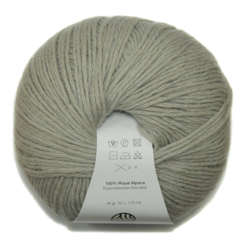 Пряжа "Prince" 865 серый 10*50 г. 175м 100% королевская альпака  Filati 865														