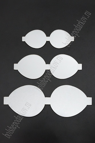Шаблон пластик  "Бант круглый №2" 1мм 450-270														
