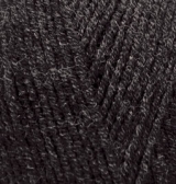 Пряжа "LANAGOLD CLASSIC" 151 меланж антрацит 5*100 г. 240м 49% шерсть, 51 % акрил  ALIZE 151														