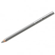 Карандаши   1цв. "Faber-Castell Jumbo Grip" трехгранный, утолщенный, заточенный цвет серебряный металлик 110982