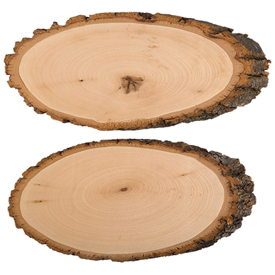 Спил-срез осина 26*13см, набор 2шт.  Гамма СРЕЗ-02														