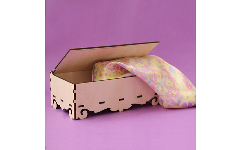 Заготовки деревян. Купюрница-шкатулка 18*9*6,0см фанера  АСТРА СЕВЕН Z0047														