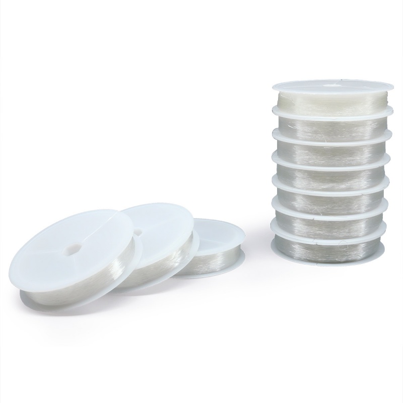 Нить силиконовая для бисера d=0,4мм, прозрачный длина 25м 7704884														