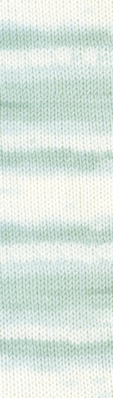 Пряжа "BABY BEST BATIK" 6659 бело-бирюзовый 5*100 г. 240м 10% бамбук, 90% анти-пиллинг  ALIZE 6659														