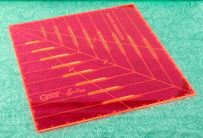 Лекало-квадрат с восходящими прорезями, 25*25 см/10" x 10"  ГЕЛА ERGG10.PNK														