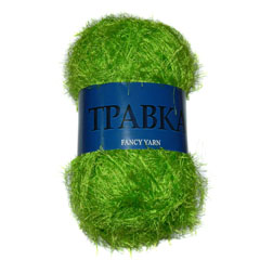 Пряжа "Травка" 545 св.зеленый 5*100 г. 110м 100% полиэстер  Германия 545														