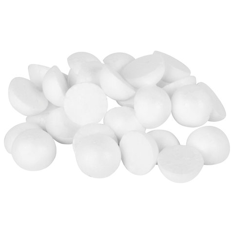 Пенопласт белый Полусфера d=3см набор 30шт.  Остров Сокровищ/HOBBY&TIME 661349/2-202/09														