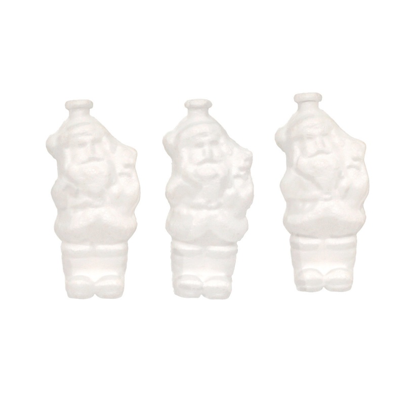 Пенопласт белый Подвеска "Санта-Клаус" h 9*4см 3шт. за 1шт  Астра 7714981														