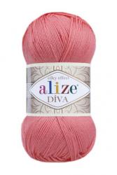 Пряжа "DIVA" розовый 619 5*100 г. 350м 100% микрофибра-акрил  ALIZE