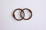 Кольца для альбомов цвет т. коричневый, 20мм, набор 2шт. 