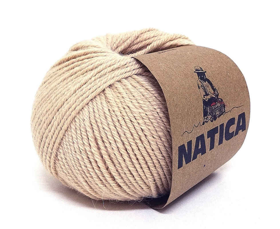 Пряжа "NATICA" 2309 бежевый, 50г/100м 100% беби альпака, 