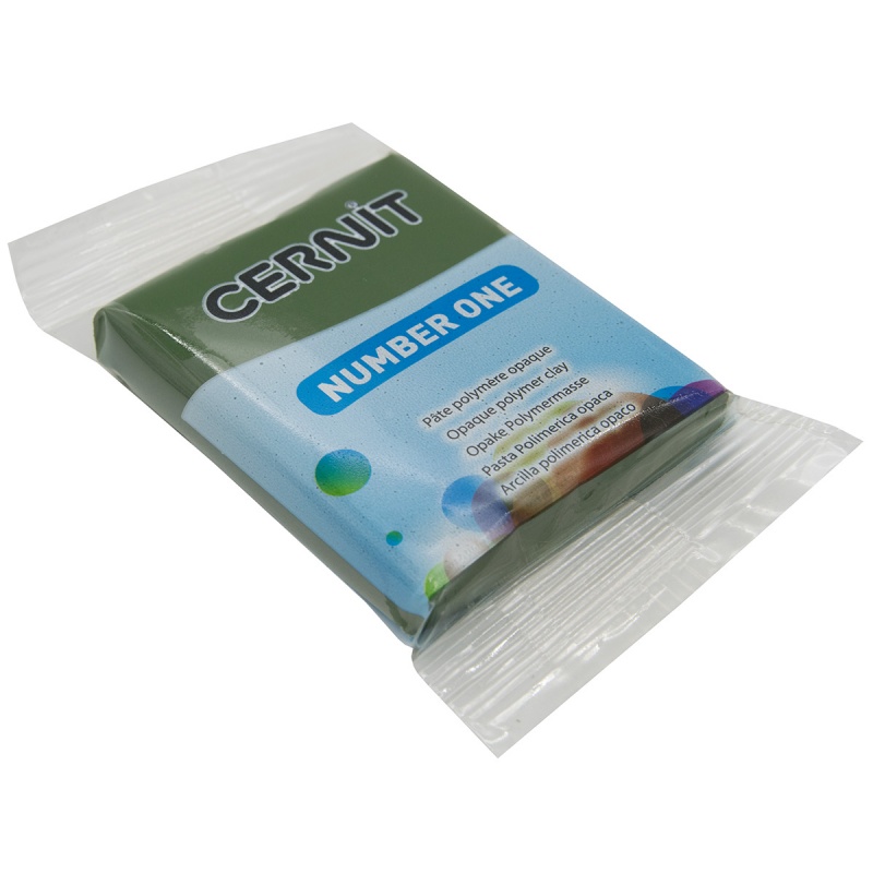 Глина полимерная "Cernit № 1" цвет 645 оливковый, 56-62гр. CE0900056														